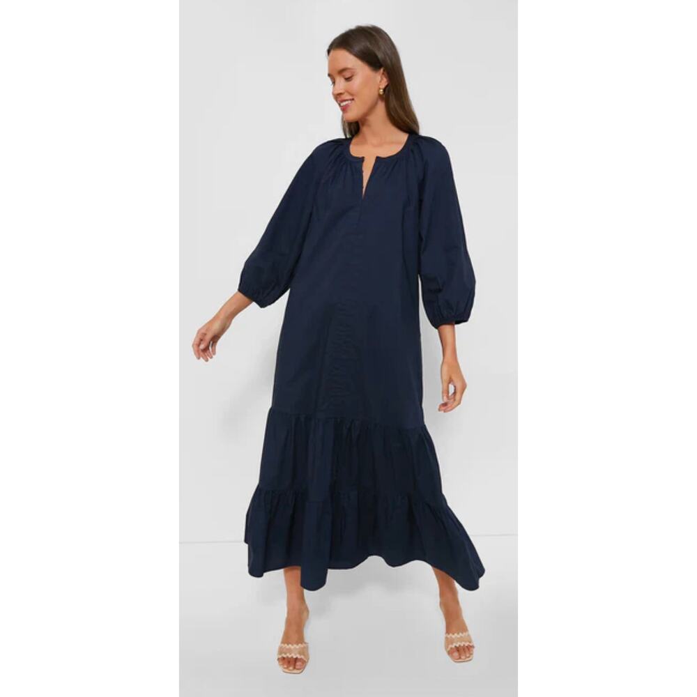Tuckernuck Maxi Pocket Dress Navy Blue Size XS NEW